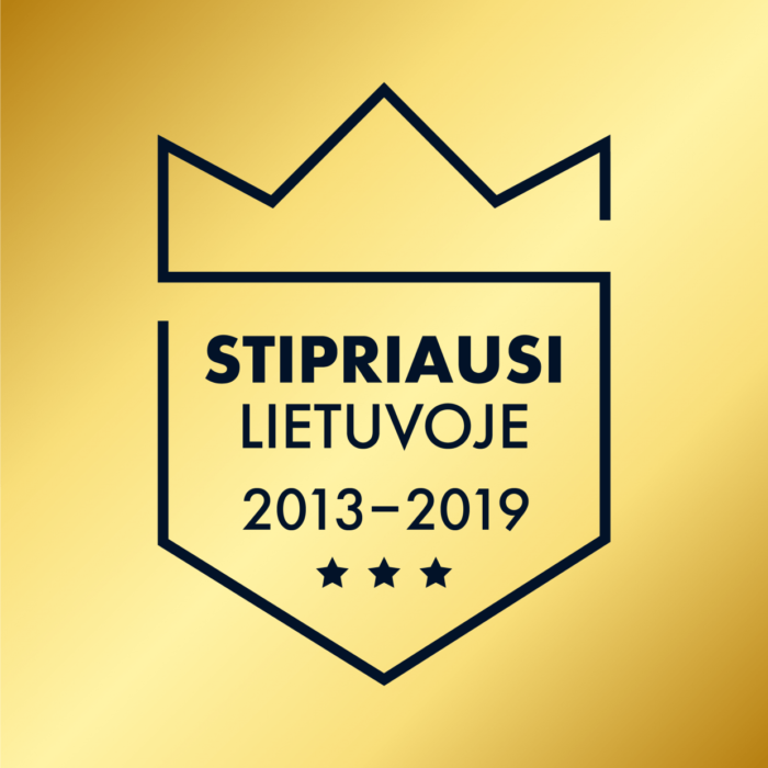 Stipriausi Lietuvoje 2013-2019 sertifikatas